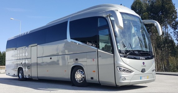 Airport terminal at sunset
